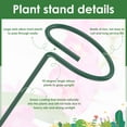 thumbnail image 4 of Stem Support Stakes Rustproof Iron Flower Support Stakes with Clips Decorative Garden Support Rings Multifunctional Support Sticks for Flowers Vegetables Potted Vegetation, 4 of 11