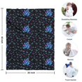 thumbnail image 4 of Black Butterfly Pattern Blanket,Comfortable Soft Flannel Throw Blanket,All Season,Warm Lightweight Blankets for Sofa Bed Couch Living Room Chair,30"x40", 4 of 4