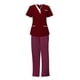 thumbnail image 1 of Uniformes de enfermería, conjuntos de batas para mujer, disfraz de enfermera cómodo para médico, pantalones deportivos superiores para esteticista de Rojo Yinane Uniforme de enfermera, 1 of 8