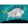 thumbnail image 2 of Phillip, Jamie 18x13 Black Ornate Wood Framed with Double Matting Museum Art Print Titled - Mountain Bison, 2 of 4