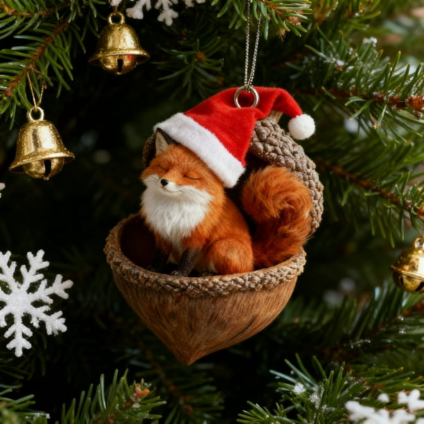 Adornos navideños Chopper de 8 cm con diseño de animales del bosque, para árbol de Navidad, regalo navideño, decoración colgante, decoración de jardín, decoración navideña y de Halloween.