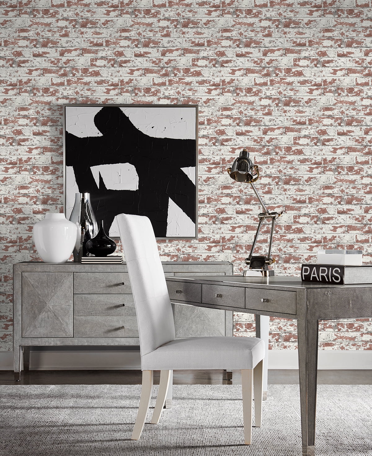 Lillian August Soho Brick Peel and Stick Wallpaper