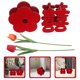 thumbnail image 4 of GOOHOCHY 6 jarrones florales artificiales: decoraciones creativas para mesas de boda, centros de mesa florales, porta flores decorativos para recepción de boda china., 4 of 8