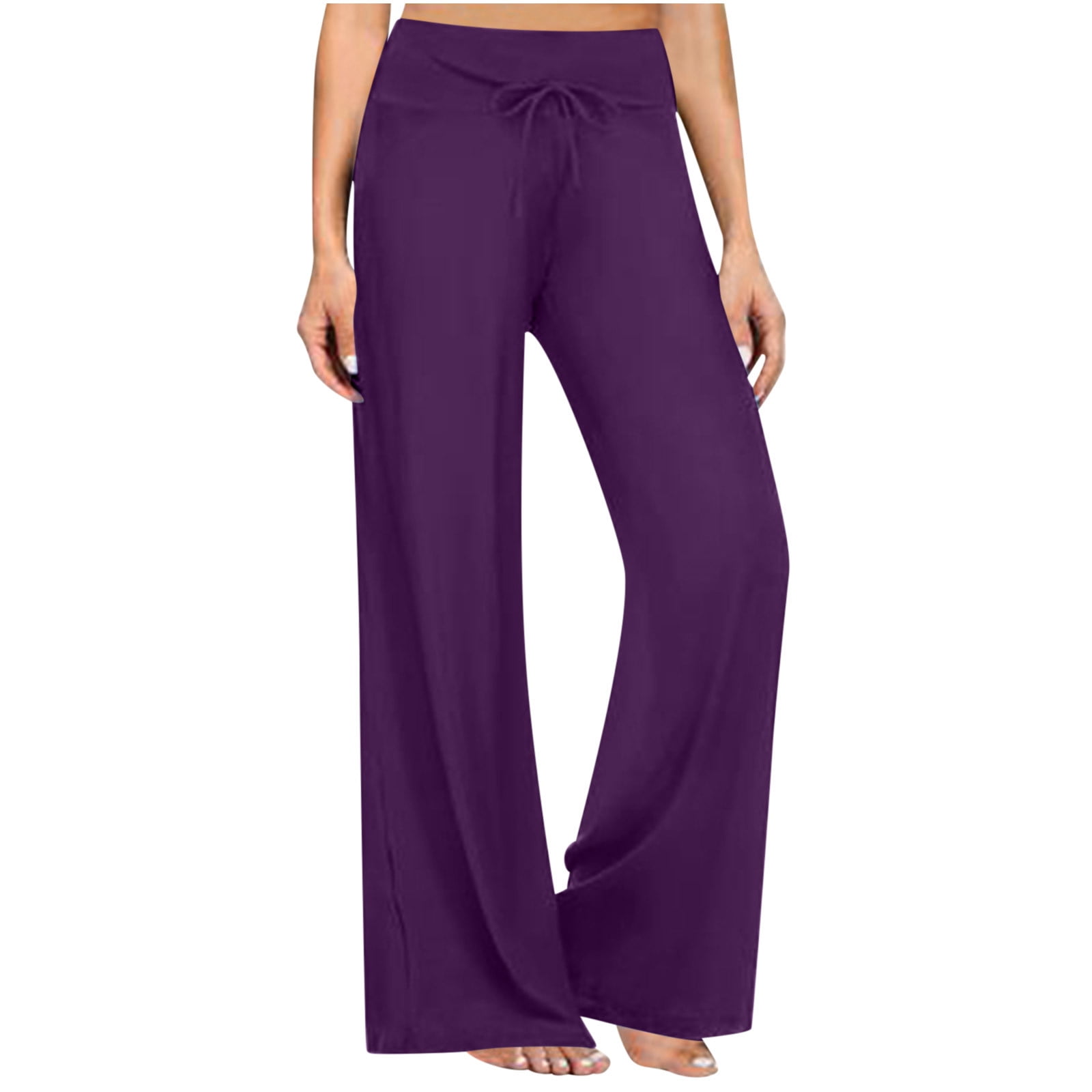 qILAKOG Yoga Pants With Pockets For Women, Women's Soft Solid Color