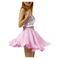 thumbnail image 1 of Seyurigaoka Women's Sexy A-Line Skirt, Solid Color High Waist Ruffled Short Mini Skirt Clubwear, 1 of 9