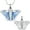 S/Blue, variant on Retro-Style Butterfly Urn Pendant Cremation Jewelry for Ashes Holder Memory Necklace Memorial Jewelry