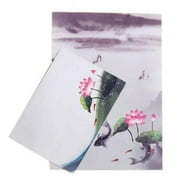 Panda Superstore PS-OFF490804011-YAN01899 Chinese Style Beautiful Antiquity Envelope Set Writing Paper Greeting Cards, Lotus - Set of 10