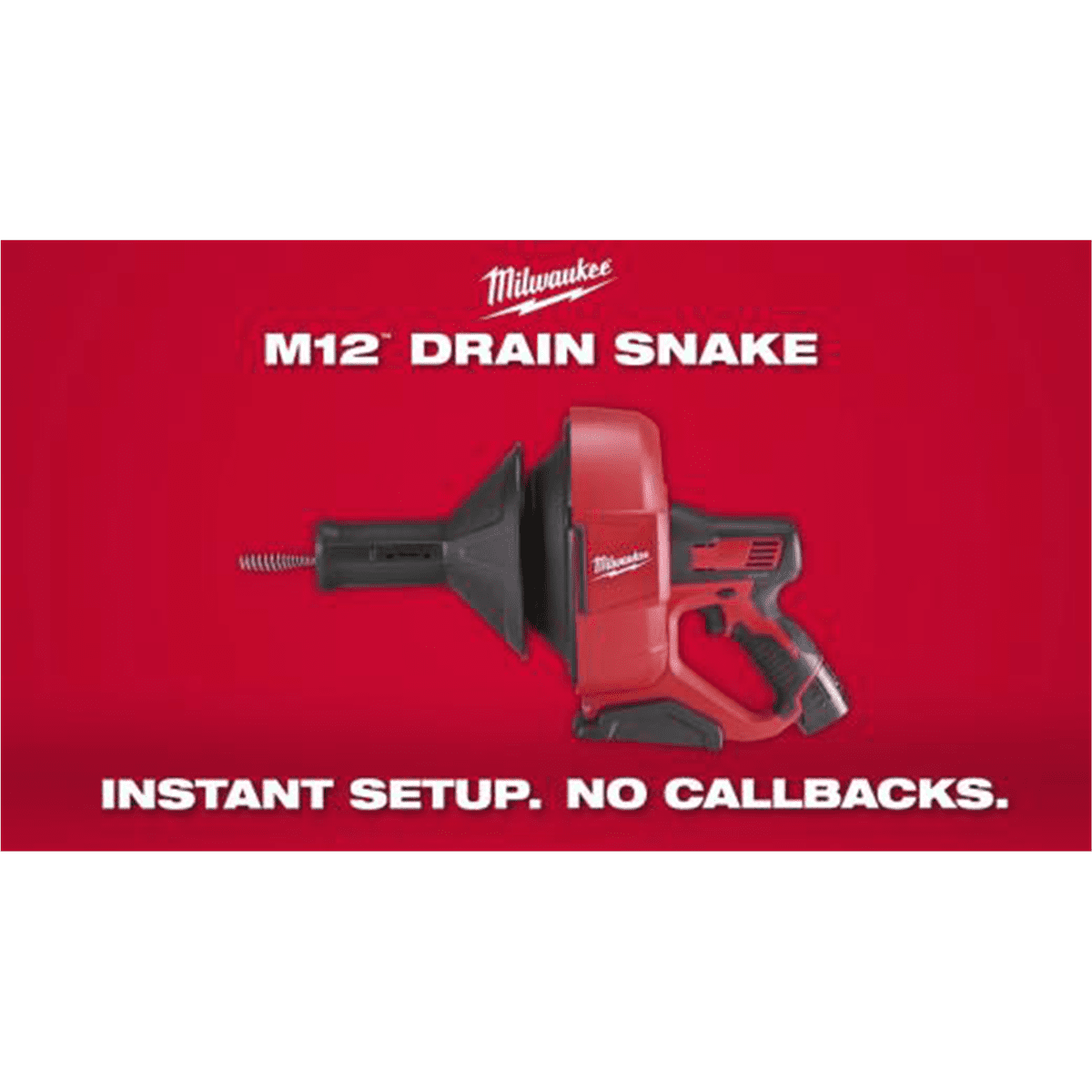 Milwaukee Tool M12 Drain Snake w/ 5/16
