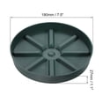 thumbnail image 2 of Unique Bargains Plant Pot Saucers 7.5 Inch, 3 Pack Plastic Round Plant Pot Flower Drip Tray, White, 2 of 6