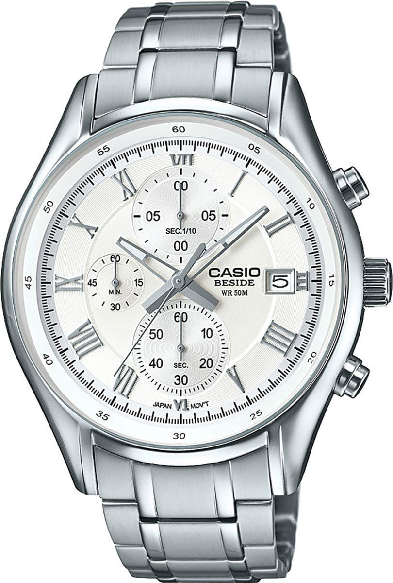BEM-512D-7A White Casio Men's Watches Band Chronograph New - Walmart.com
