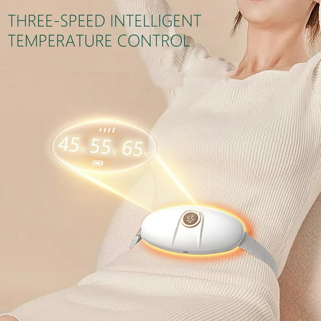 Coussin Chauffant Soulagement des Douleurs Dorsales, Enveloppe Thérapeutique Portable, 3 Niveaux de Chaleur + 4 Modes de Vibration, Ceinture Chauffante Rapide, pour Bureau/voyage, Force Clinique, Design Ergonomique, Tissu de Qualité Médicale, Silencieux