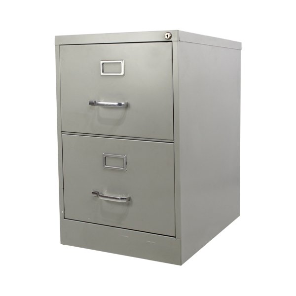 Archivero Metálico de Oficina Oficio 14114 2 Gavetas Gris Mundo In Organizador Archivador