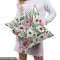 thumbnail image 4 of Ambesonne Vintage Rose Fabric by the Yard Upholstery, Victorian Look Flowers, 5 Yards, Blush Emerald, 4 of 4