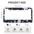 thumbnail image 3 of 2 Pack Swiss Edelweiss Alpine Flowers License Plate Frame Nature Flower License Plate Frames Cover Holders Aluminum Metal 2 Round Holes for Us Standard Vehicles, 3 of 6