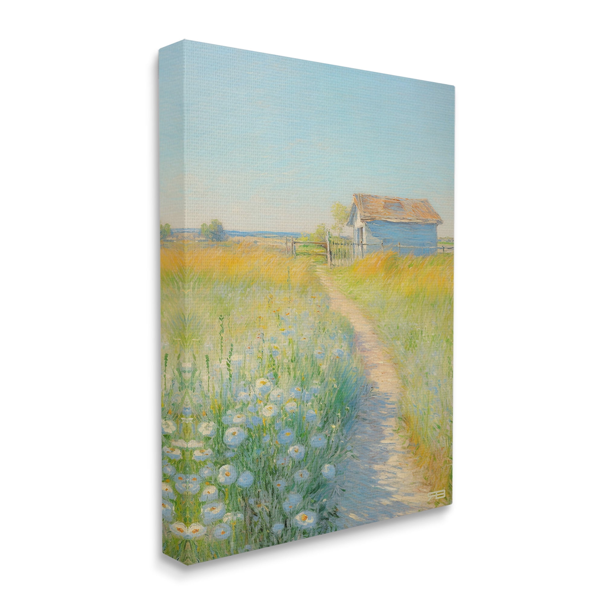 Stupell Industries Charming Countryside Trail Landscape Painting Gallery Wrapped Canvas Art Print Wall Art, 24 x 30