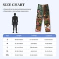 thumbnail image 4 of Lsque Dog On Floral Couch Print Men's Pajama Pants, Lounge Pant - Comfortable Home Wear,Elastic Waistband, Stylish Design-Large, 4 of 9