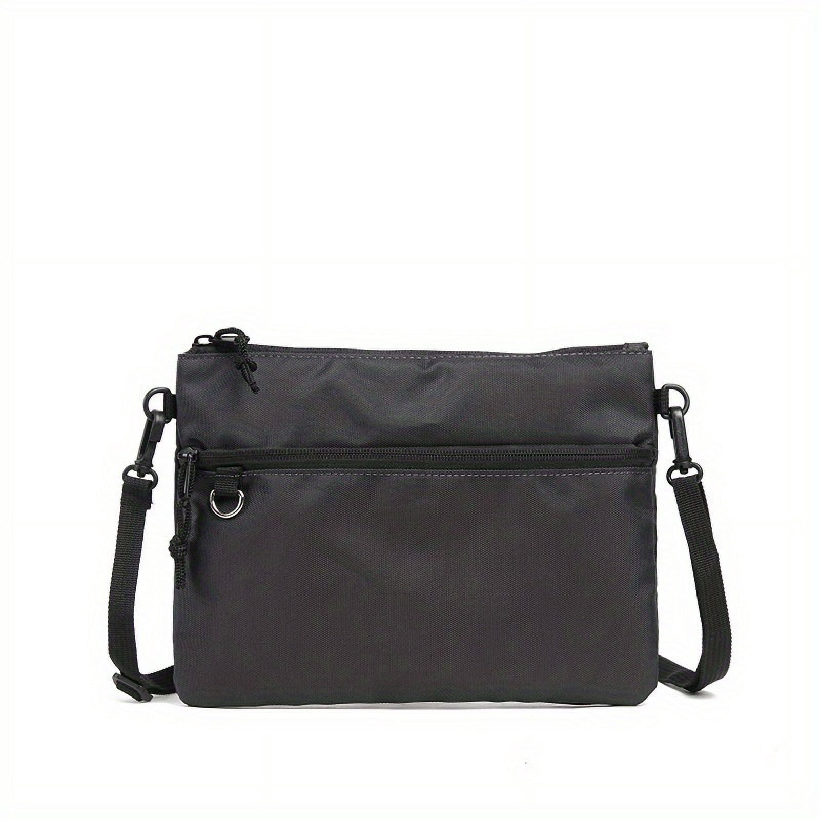 HMSHA Casual Sling Bag For Men Thin Fashionable Crossbody Bag For Hanging Out & Daily Commute Portable Shoulder Bag