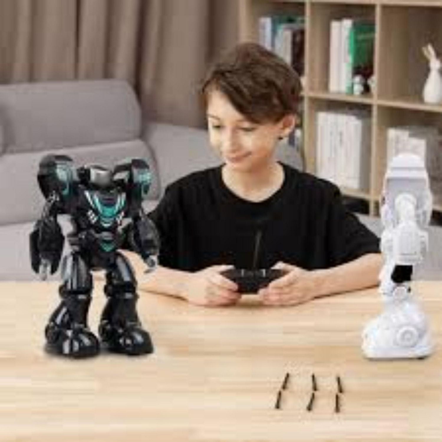 Robo Blast One Remote Control Robot with Dart Firing action, 1 pce - Black or White shipped at Random