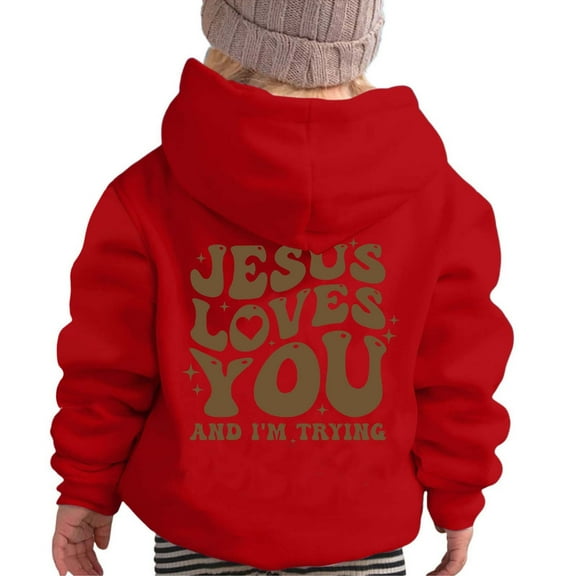 uikmnh Cute Hoodies Boys Hoodies Winter Warm Lined Pullover Kids Casual Streetwear Soft Comfortable Hooded Sweatshirt for Daily School Outfit Pullover Hoodies Size:3-4 Years