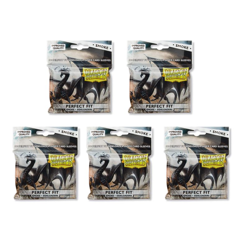 5 Packs Dragon Shield Inner Sleeve Sideloader Smoke Standard Size 100 ct Card  Sleeves Value Bundle! - Walmart.com