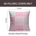 thumbnail image 2 of LALILO Throw Pillow Covers Pink Amp Grey Chevron Chevron Pink Zig Cushion Cover 18" x 18", 4433 Pack, 2 of 6