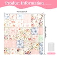 thumbnail image 2 of Dznils Floral Shower Curtain with Hooks, Farmhouse Patchwork Fabric Bathroom Curtain, Multi Floral Blue, 72" x 72", 2 of 11
