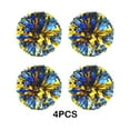 thumbnail image 2 of Eigraketly 4 unids/set destacan con pompones de porristas de mano, pompones de porrista no tóxicos y duraderos Animadoras oro mezclado azul, 2 of 6