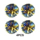 thumbnail image 3 of Toystoory Pompones de porristas de plástico de 4 Uds para actuaciones vibrantes, pompones de porristas ligeros y portátiles Animadoras oro mezclado azul, 3 of 6
