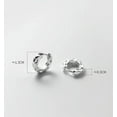 thumbnail image 2 of K-KED 925 Sterling Silver Small 11mm Hoop Sleeper Earrings (Pair), 2 of 6