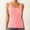 Pink, variant on Lace Camisole Tank Tops for Women V Neck Soft Ribbed Cotton Cami Casual Stretch Lace Trim Cami Tunic Top