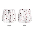 thumbnail image 3 of Gukieu Ladybugs Flying On Dotted Route Print Women's Sports Shorts with Drawstring Elastic Waistband for Running, Yoga, Fitness-Medium, 3 of 7