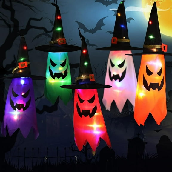 MYFLOCY Halloween String Lights Indoor Outdoor Porch Courtyard Decorations ( Purple Orange Green )