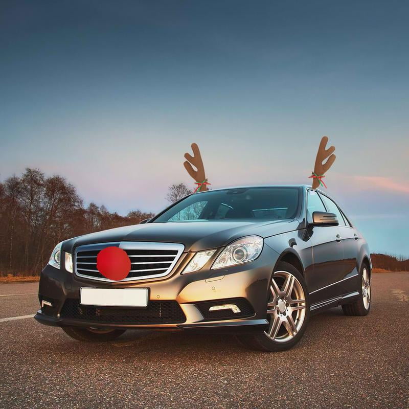 Car Reindeer Antler Holiday Auto Decoration Kit Walmart Com
