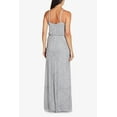 thumbnail image 3 of Adrianna Papell Spaghetti Strap V-Neck Blouson Zipper Back Embellished Mesh Dress-BRIDAL SILVER / 0, 3 of 3