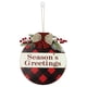thumbnail image 1 of Letrero colgante de madera de Navidad para pared del hogar, letrero colgante de saludos de temporada, letrero de puerta a cuadros de fruta roja de Navidad, 1 of 5
