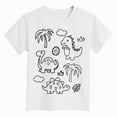 thumbnail image 4 of TOWED22 Boy's Summer T-Shirts Short Sleeve Crew Neck Cotton Tees Basic Solid Color Casual Tops and Shirts(White,7-8 Y), 4 of 4
