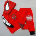 thumbnail image 1 of Niños Niños Spiderman Chándal Sudadera con capucha Pantalones superiores Conjunto Ropa informal, 1 of 3