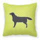 thumbnail image 1 of Caroline's Treasures BB3808PW1818 Almohada verde de tablero de ajedrez de Labrador Retriever negro, 18 x 18, multicolor Caroline's Treasures BB3808PW1818, 1 of 1
