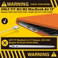 thumbnail image 3 of Funda rígida IBENZER para MacBook Air 13.6" 2022-2025 color naranja, 3 of 9
