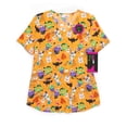 thumbnail image 6 of Scrubstar Women's Scary Sweets Scrub Top, Sizes S-3X, 6 of 7