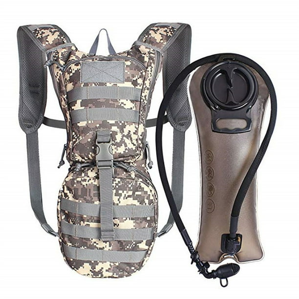 Mochila tactica de hidratacion con vejiga de agua de 3L mochila militar para ciclismo senderismo correr escalar cazar andar en bicicleta