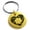 Gold, variant on Stainless Steel Camera Shutter Heart Engraved Small Medallion Circle Charm Keychain Keyring