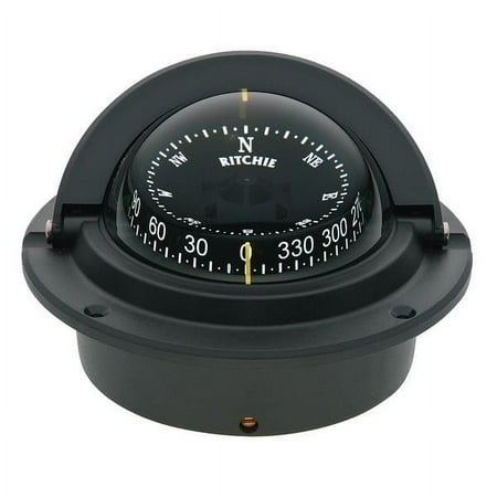 UPC: 0010342141002 | Ritchie F-83 Voyager Compass – Flush Mount – Black