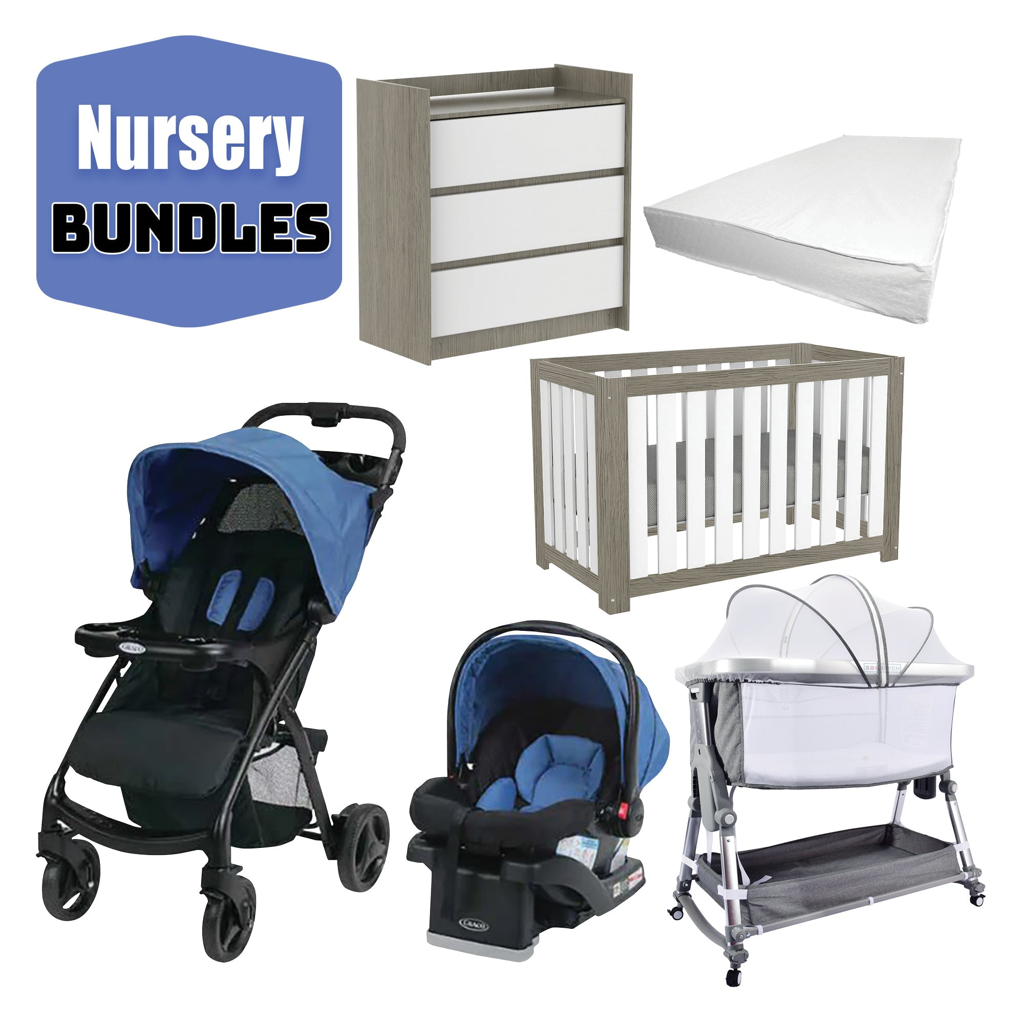 Nursery bundle 119 graco boobeyeh