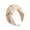 Pink, variant on HEVIRGO Women Headband Solid Color Knotted Sweet Wide Edge Fabric Wrap Hair Hoop Headwear Black Fabric