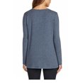 thumbnail image 3 of Max & Mia Ladies' Long Sleeve Side Twist Top (X-Large, Denim Blue), 3 of 3