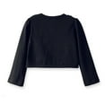 thumbnail image 5 of HAOTAGS Girls Cardigan Kids Long Sleeve Knit Dress Cover Up Tops Toddler Sweater Black Size 7-8Years, 5 of 8