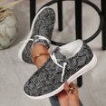 thumbnail image 5 of Willtoo Canvas Shoes for Women Lace‑Up Canvas Casual Loafers, Textured Lightweight Walking Shoes, Slip‑On Adjustable Toggle Laces Low‑Top Fashion Footwear, 5 of 6