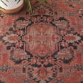 thumbnail image 6 of SAFAVIEH Journey Ethelinda Oriental Machine Washable Area Rug, Navy/Red, 8' x 8' Round, 6 of 8