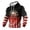 E#White, variant on 4th of July Sweatshirt Men 250 Anniversary USA Flag Print Hoodie Casual Long Sleeve Drawstring Waffle Pullover with Pocket
